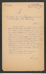 k.k. naturhistorisches Hofmuseum, Intendanzakten 1885-1896 (Hauer), Aktenzahl Z.55/1893, Seite 1